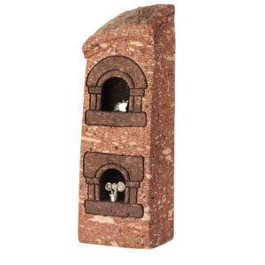 Casetta in trachite e argento