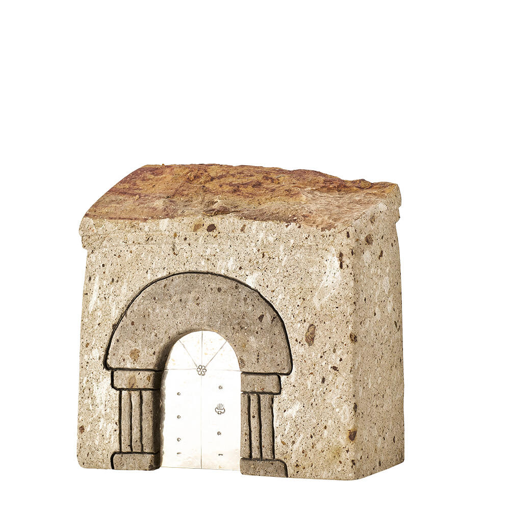 Casetta in trachite e argento