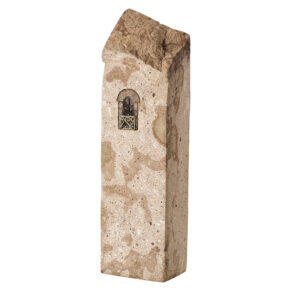 Casetta trachite grande con balcone in argento G6