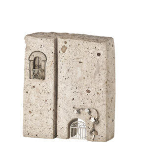 Casette in trachite e argento