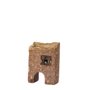 Casetta in trachite e argento