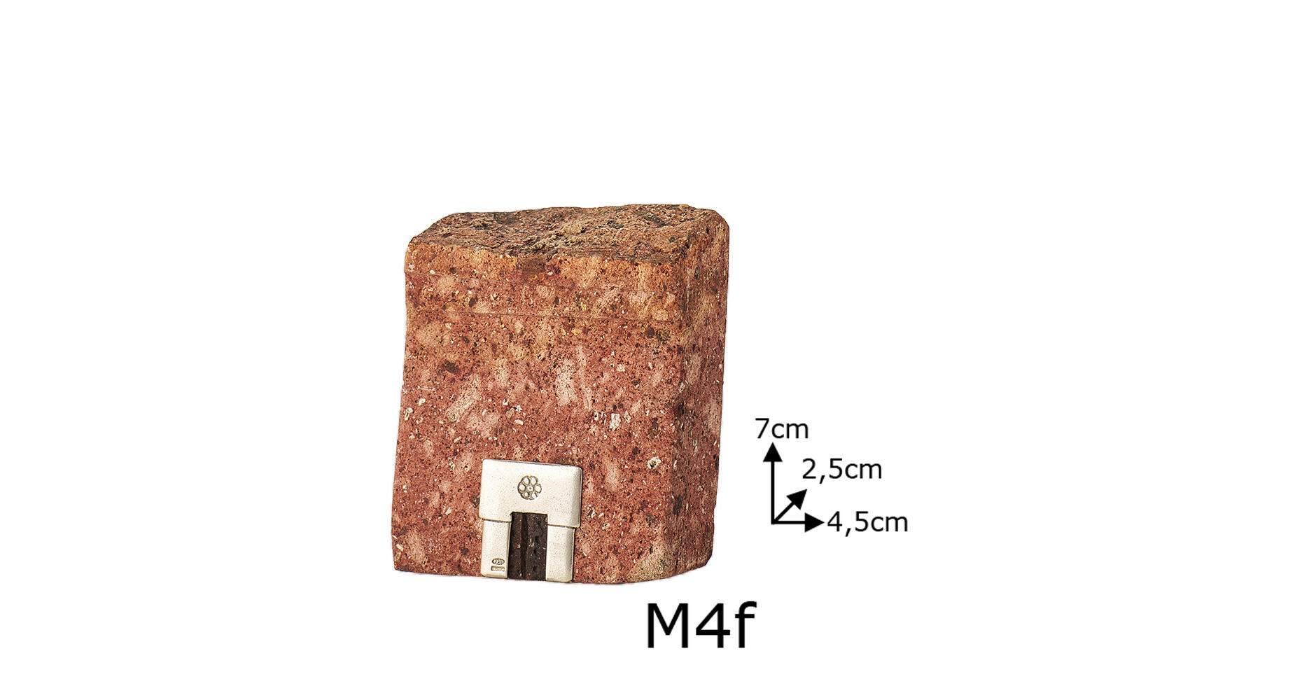 Blocco di pietra M4f con dimensioni di 7x2.5x4.5 cm