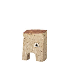 Casetta trachite piccola con arco e finestra in argento M3